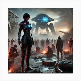 A Sci Fi Themed Scene Depicting Episode 1 Aftermath Canvas Print