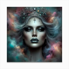 Beautiful Woman With A Crown Canvas Print