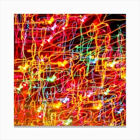 Abstract Light Painting Canvas Print