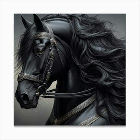 Black Horse 3 Toile