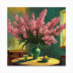 Oleanders, Vincent Van Gogh Dining Room 6 Canvas Print