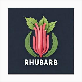 Rhubarb Logo 1 Canvas Print
