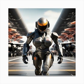 Futuristic Robot 110 Canvas Print