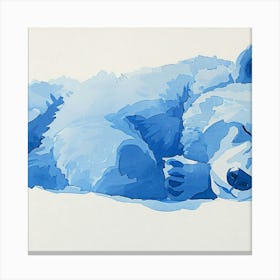 Polar Bear Sleeping Canvas Print