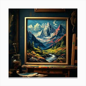 Mountain Painting Canvas Print