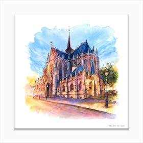 St Martin'S Cathedral.A fine artistic print that decorates the place. Canvas Print