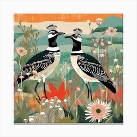 Bird In Nature Lapwing 1 Canvas Print