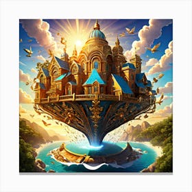 Castle In The Sky Canvas Print