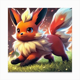 Pokemon Eevee 17 Canvas Print