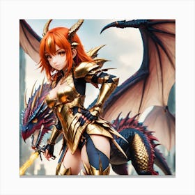 Golden Dragon Canvas Print