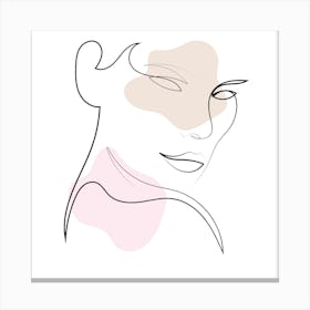 Line Woman 1 Canvas Print