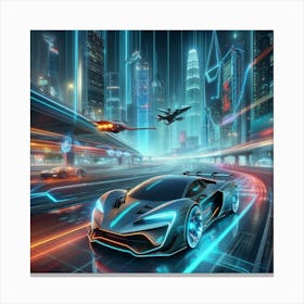 Futuristic Car 13 Canvas Print