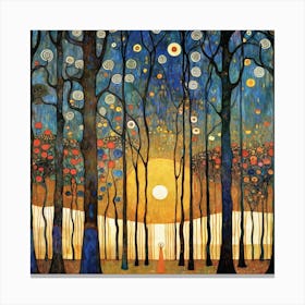 Woods By Gustav Klimt Canvas Print