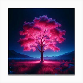 Pink Tree Canvas Print