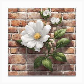 White Flower Canvas Print