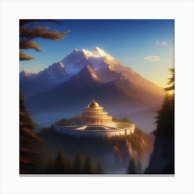 Temple Of Person Canvas Print