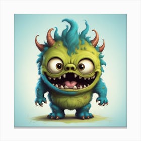 Cute monster Canvas Print