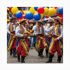 Ecuador Street Dance 1 Canvas Print