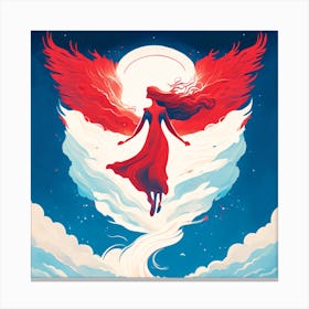 Angel Of The Sky Canvas Print