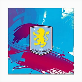 Aston Villa F.C Logo Wall Art 16 Canvas Print