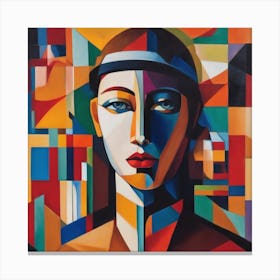 Abstract Woman Canvas Print