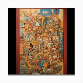 Mickey Mouse Puzzle Canvas Print