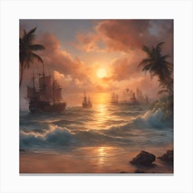 Pirates Of The Caribbean Canvas Print