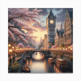 London At Night Canvas Print