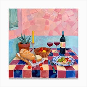 Trattoria Del Sole Trattoria Italian Food Kitchen Canvas Print