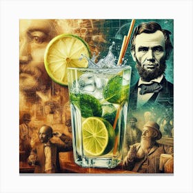 Abraham Lincoln'S Drink Canvas Print