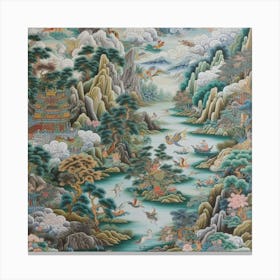 Chinese Landscape Painting 2 Canvas Print