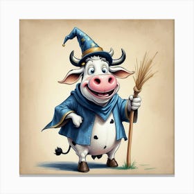 Wacky Cow Canvas Print