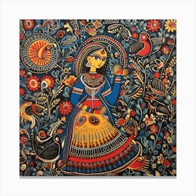 Indian Folk Painting Canvas Print