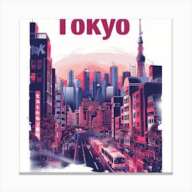 Tokyo Cityscape 1 Canvas Print