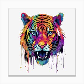 Colorful Tiger 4 Toile