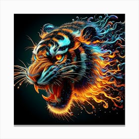 Fire Tiger Canvas Print