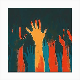 Hands Up Canvas Print