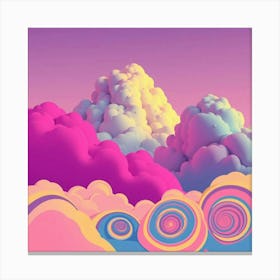 Psychedelic Clouds 1 Canvas Print