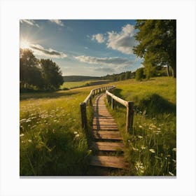 Path To The Sun Canvas Print