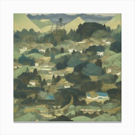 Landscape Of The Village Canvas Print