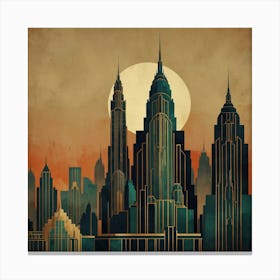New York City Skyline 3 Canvas Print