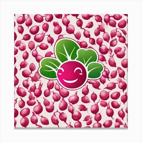 Radishes Vector Canvas Print