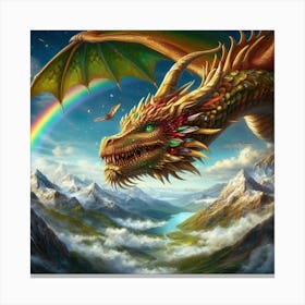 Dragon In The Sky 4 Canvas Print