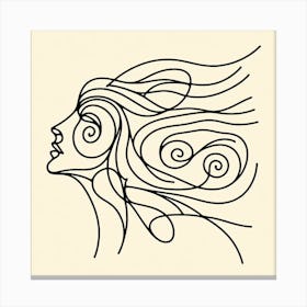 Wind Picasso style 3 Canvas Print