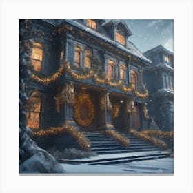 Victorian Mansion Canvas Print