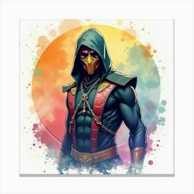 Mortal Kombat Ninja Fighter Concept Art (390) Canvas Print