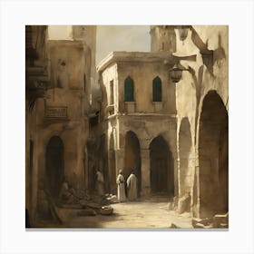 Egyptian City Canvas Print