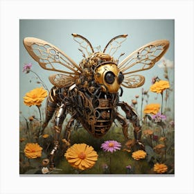 Mechanical Bumble Bee 1 2 Canvas Print