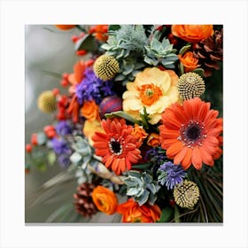 Autumn Flowers Canvas Print