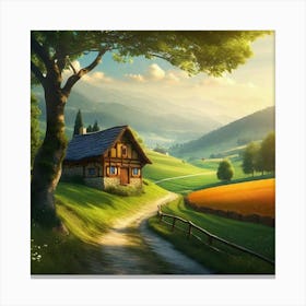 House In The Countryside 18 Canvas Print